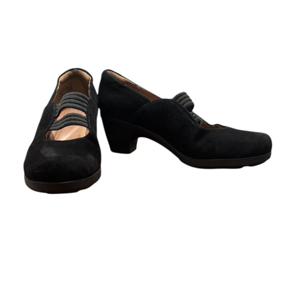 Clarks Women's Brigita Glory Suede Pumps in Black Size 7 - Picture 1 of 10